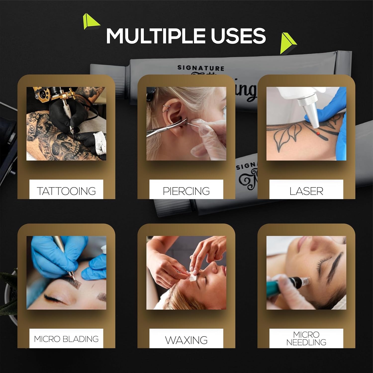 Signature Tattoo Numbing Cream Pack of 10 - (30g) (1 oz)